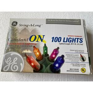 GE String-A-Long 100 miniature multicolor lights